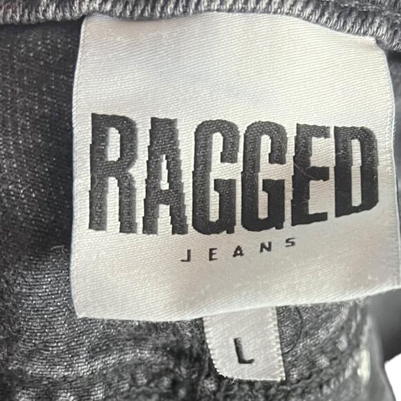 Ragged‎ Priest L Infringement High Waist Black Denim Shorts Distressed Tier Goth - Picture 5 of 6